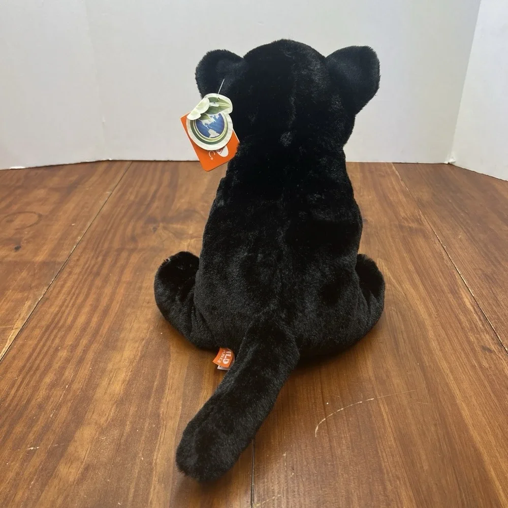 Wild Republic Cuddlekins Black Jaguar Stuffed Animal NWT